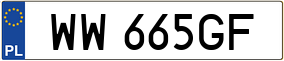Truck License Plate